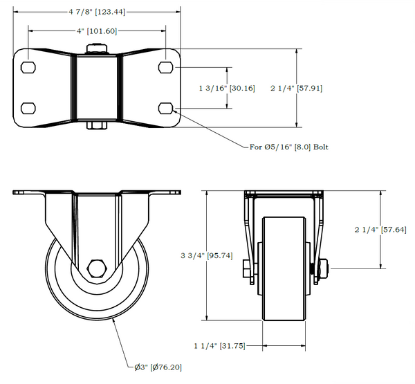 23/33 Series Casters